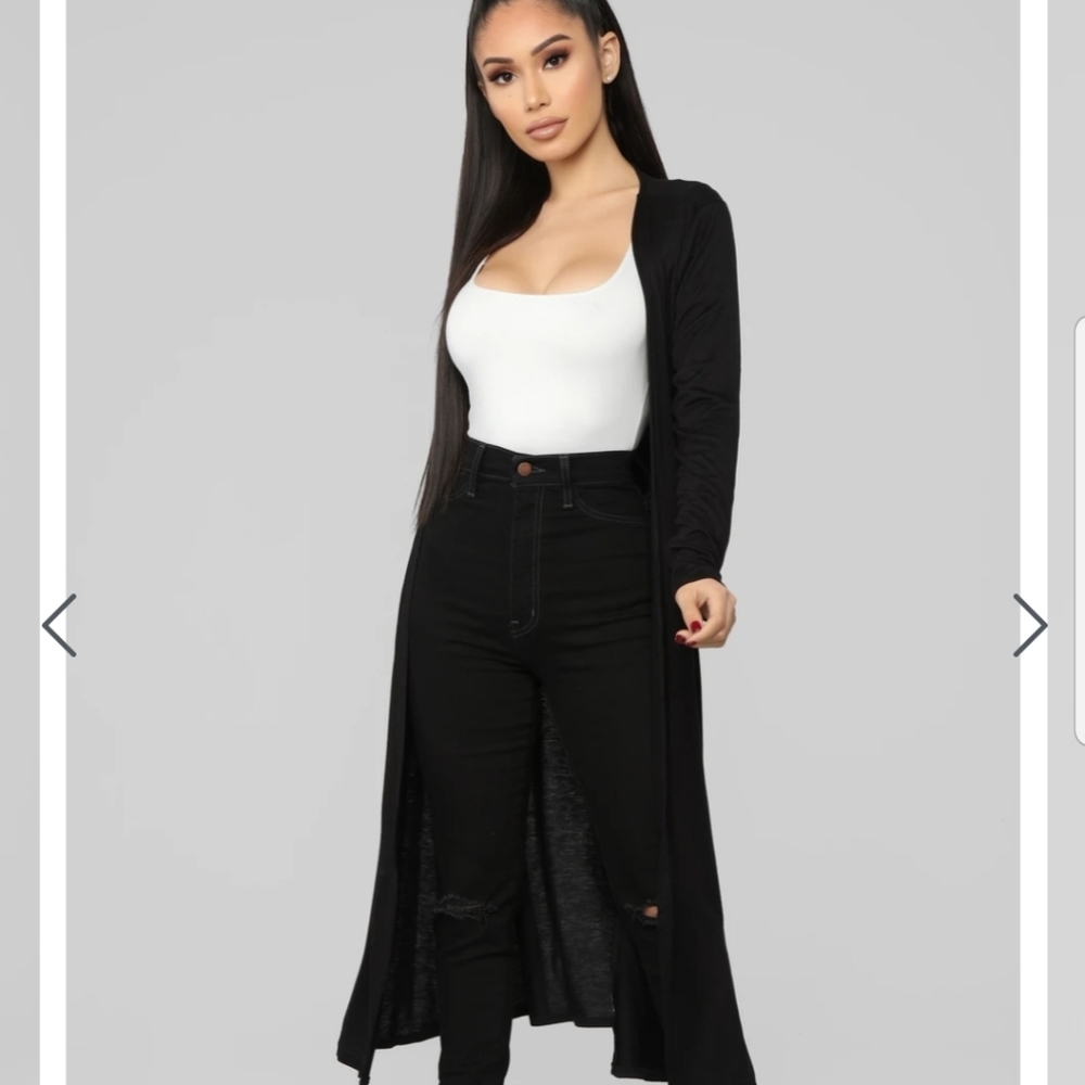 Thin black cardigan